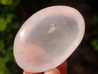 Polished Gemmy Rose Quartz Palm Stones x 20 From Madagascar
