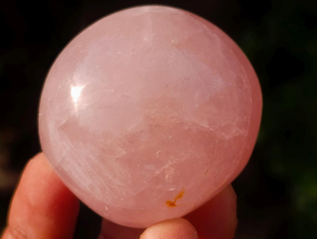 Polished Gemmy Rose Quartz Palm Stones x 20 From Madagascar
