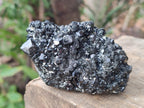 Natural Schorl Black Tourmaline Crystal and Cluster Specimens with Associated Minerals x 12 From Erongo, Namibia