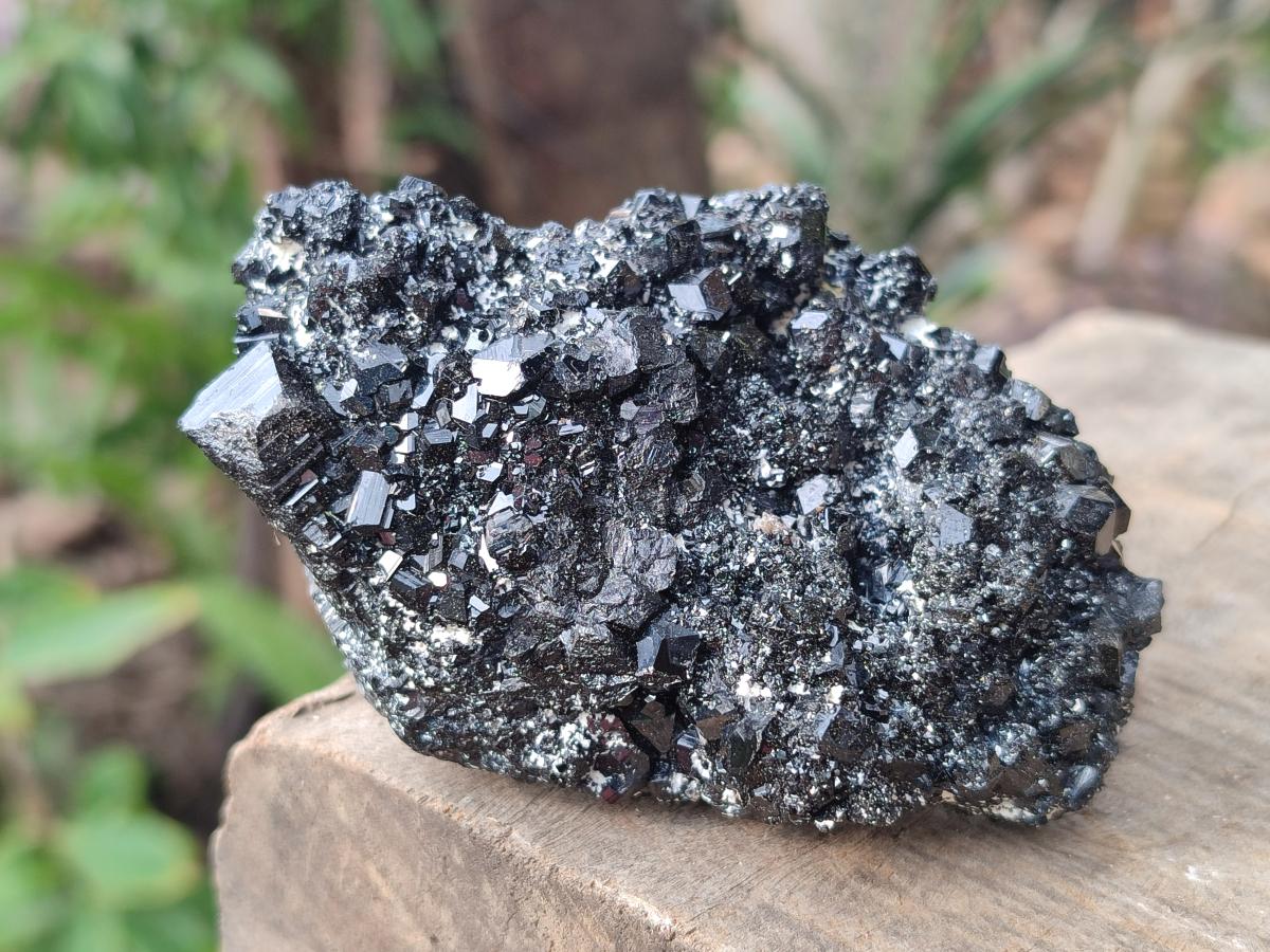 Natural Schorl Black Tourmaline Crystal and Cluster Specimens with Associated Minerals x 12 From Erongo, Namibia