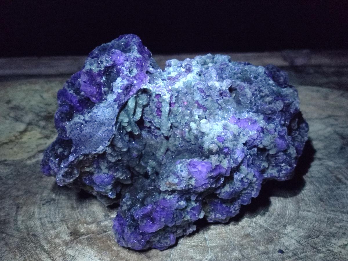 Natural Large Smokey Fluorite Specimen with Yellow Vermiculite Mica x 1 From Erongo, Namibia