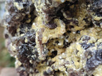 Natural Large Smokey Fluorite Specimen with Yellow Vermiculite Mica x 1 From Erongo, Namibia
