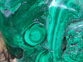 Polished and Natural Flower Banded Malachite Free Forms x 3 From Congo