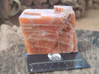 Natural Rhombohedral Sunset Orange Calcite Specimens x 6 From Spitzkop, Namibia