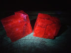 Natural Rhombohedral Sunset Orange Calcite Specimens x 6 From Spitzkop, Namibia