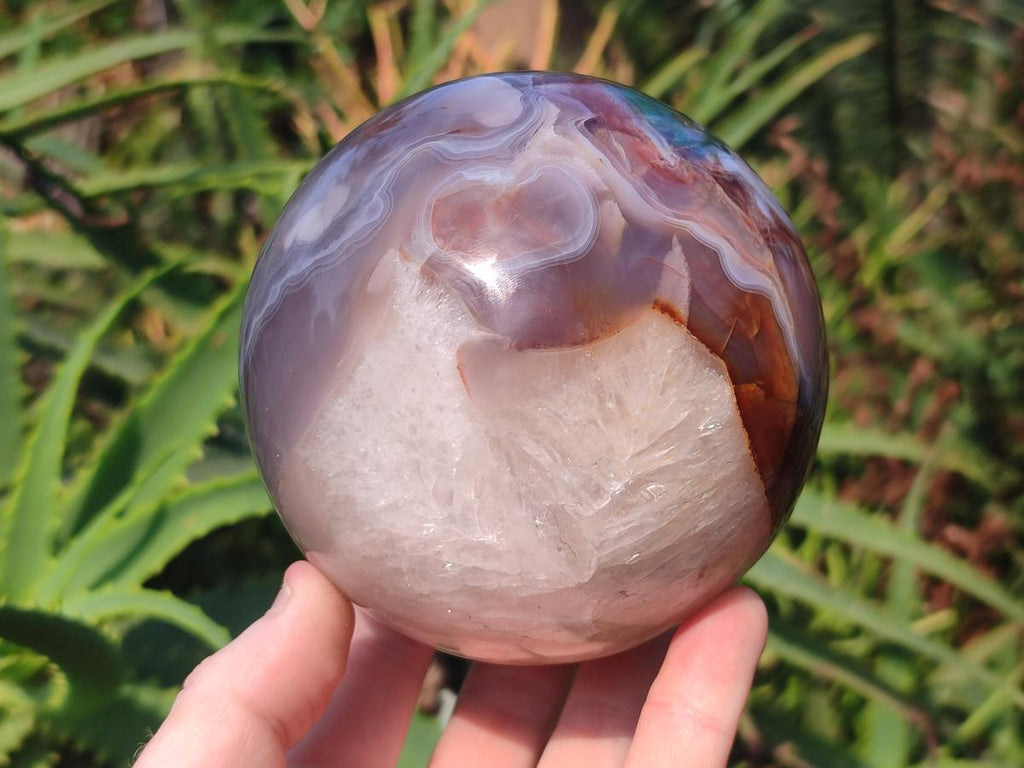 Polished Red Shashe River Agate Spheres x 2 From Shashe River, Zimbabwe