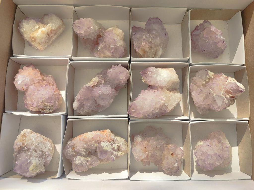 Natural Spirit Amethyst Clusters x 12 From Boekenhouthoek, South Africa