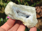 Polished One Side Blue Lace Agate Geodes x 13 From Nsanje, Malawi