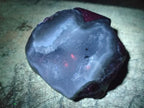 Polished One Side Blue Lace Agate Geodes x 13 From Nsanje, Malawi
