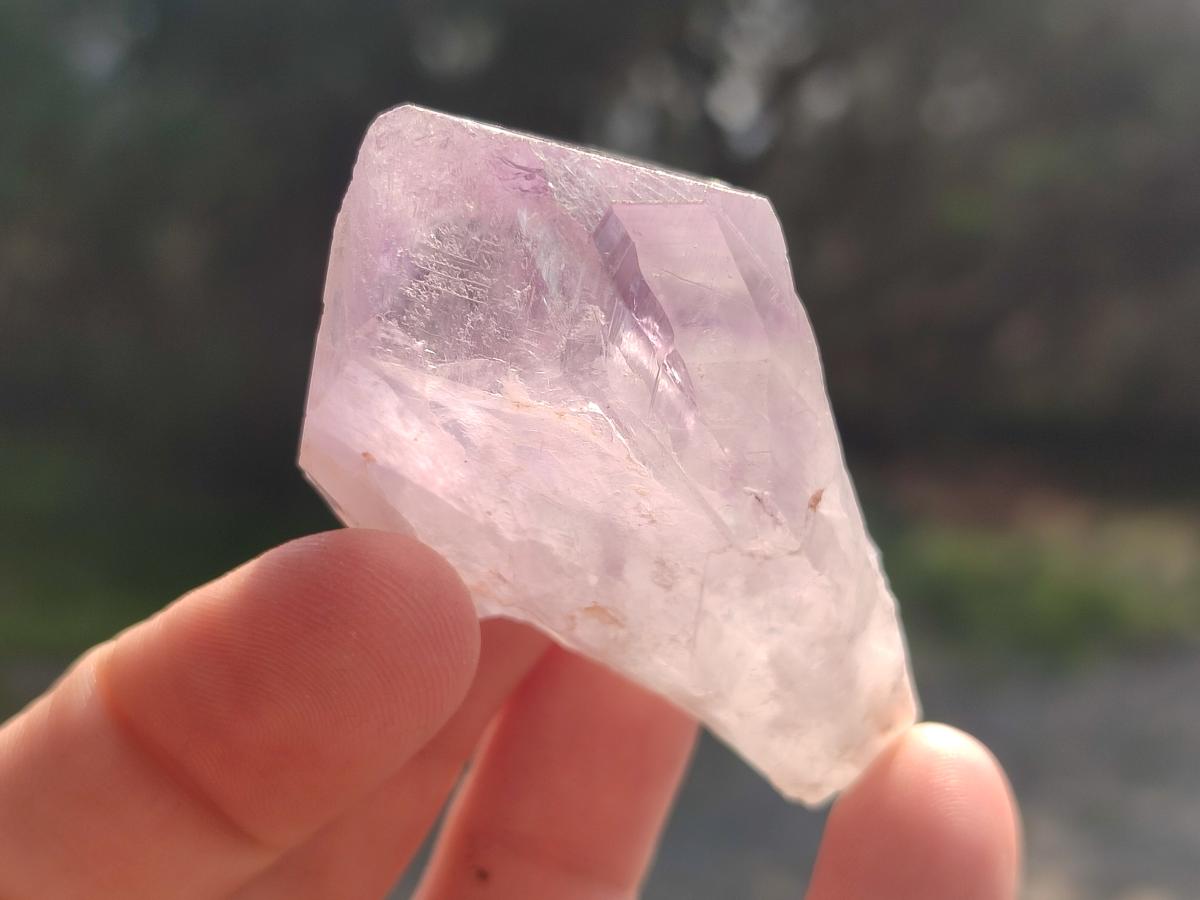Natural Jacaranda Amethyst Single Crystals x 36 From Mumbwa, Zambia