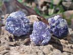 Polished One Side Lithium Silver Leaf Lepidolite x 35 From Zimbabwe