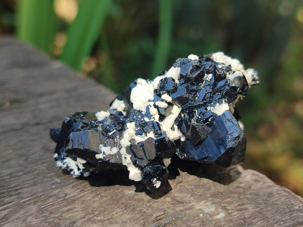 Natural Schorl Black Tourmaline Crystals and Clusters with Associated Minerals x 35 From Erongo, Namibia