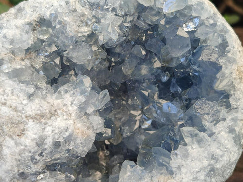Natural Large Blue Celestite Geode Specimen x 1 From Sakoany, Madagascar