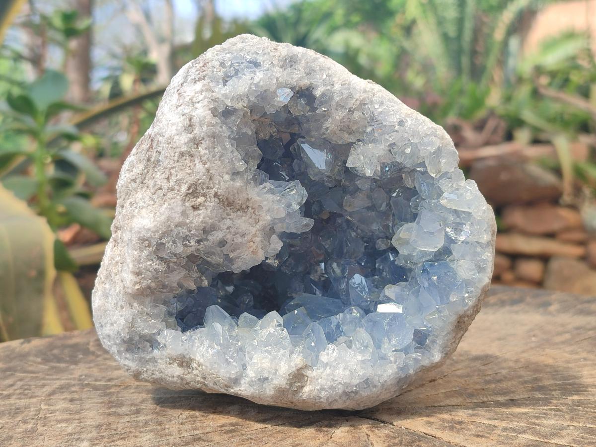 Natural Large Blue Celestite Geode Specimen x 1 From Sakoany, Madagascar