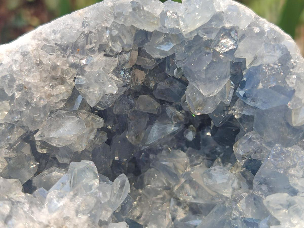 Natural Large Blue Celestite Geode Specimen x 1 From Sakoany, Madagascar