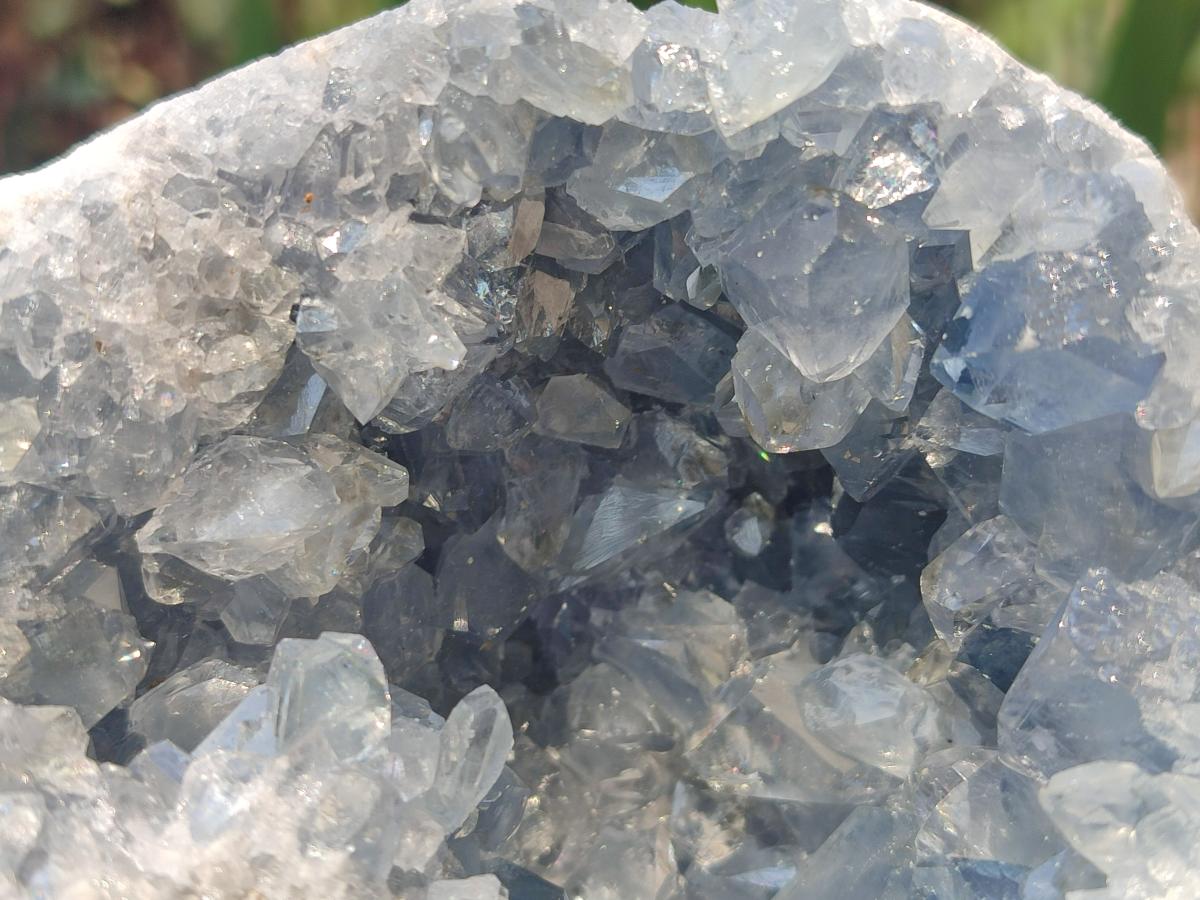 Natural Large Blue Celestite Geode Specimen x 1 From Sakoany, Madagascar