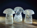 Polished Clear Quartz Mushrooms x 12 From Madagascar