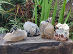 Natural Smokey Quartz Crystals with Associated Minerals x 4 From Erongo, Namibia