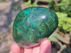 Polished Chrome Verdite Gemstone Galets  x 12 From Zimbabwe