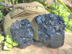 Natural Schorl Black Tourmaline Crystals and Clusters with Associated Minerals x 12 From Erongo, Namibia
