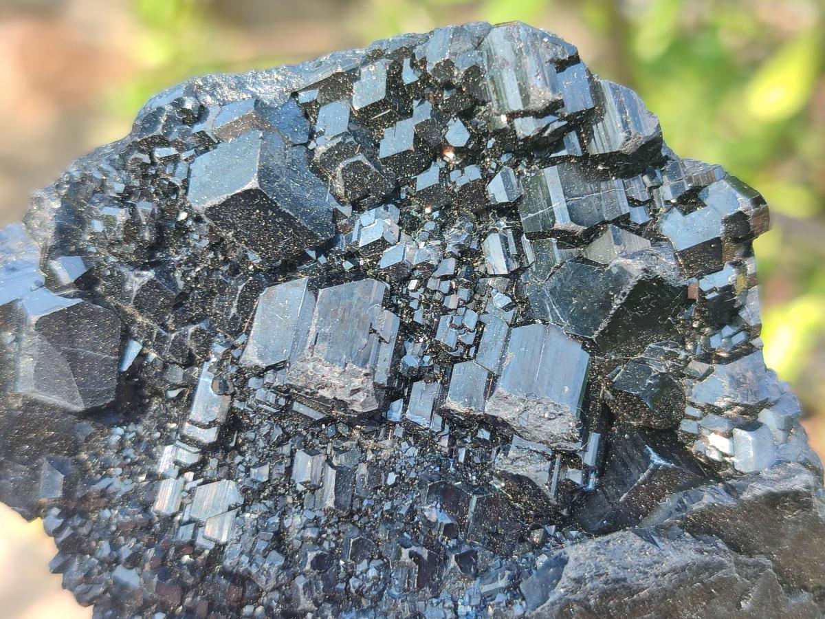 Natural Schorl Black Tourmaline Crystals and Clusters with Associated Minerals x 12 From Erongo, Namibia