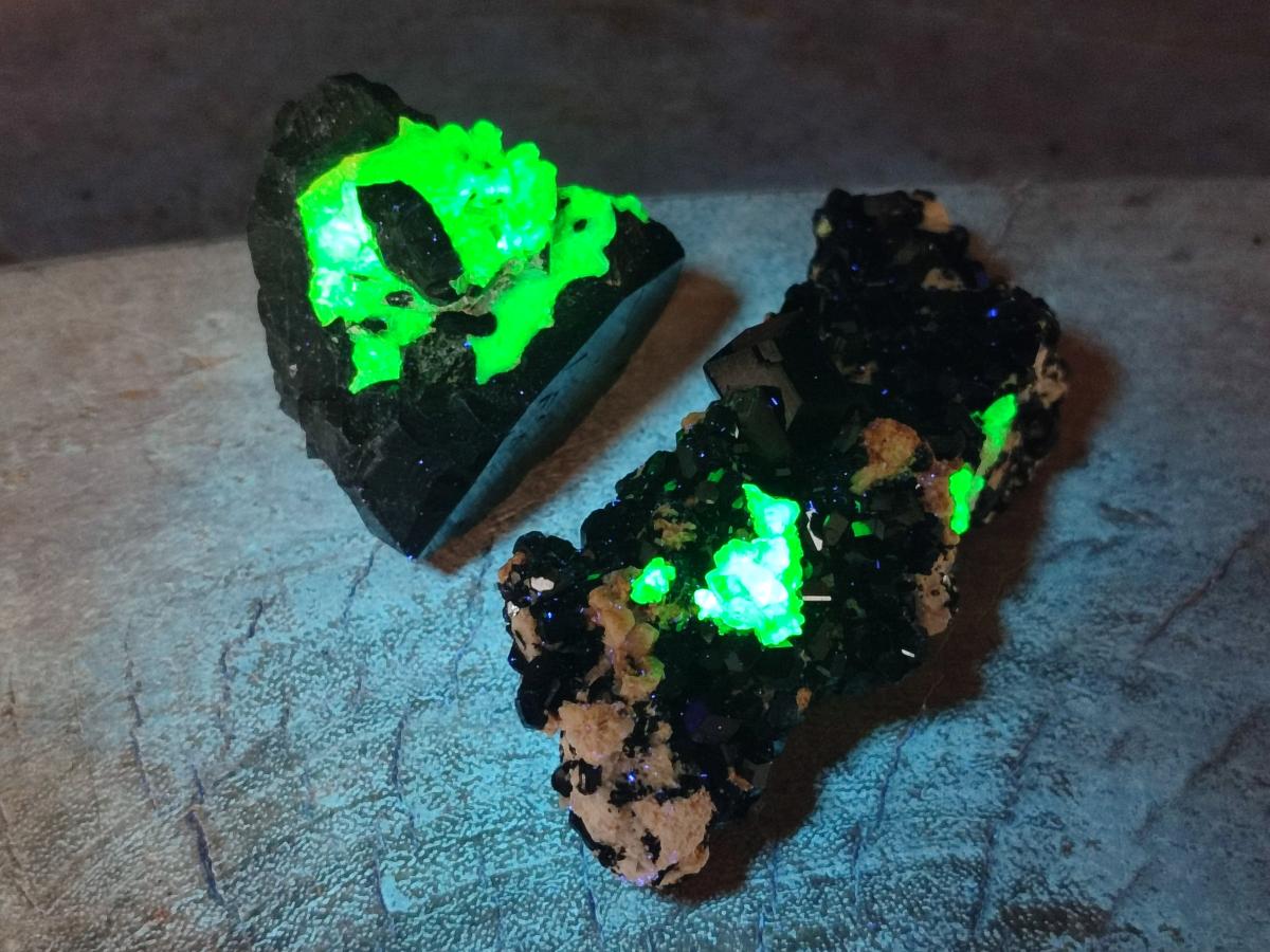 Natural Schorl Black Tourmaline Crystals and Clusters with Associated Minerals x 12 From Erongo, Namibia