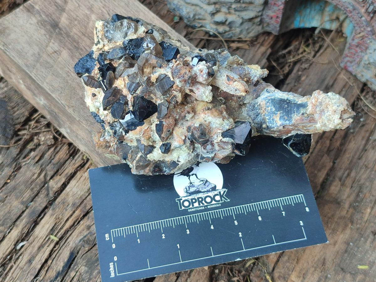 Natural Smokey Quartz Clusters with Associated Minerals x 4 From Erongo, Namibia