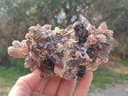 Natural Smokey Quartz Clusters with Associated Minerals x 4 From Erongo, Namibia
