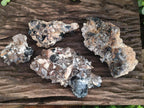 Natural Smokey Quartz Clusters with Associated Minerals x 4 From Erongo, Namibia