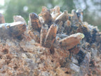 Natural Smokey Quartz Clusters with Associated Minerals x 4 From Erongo, Namibia