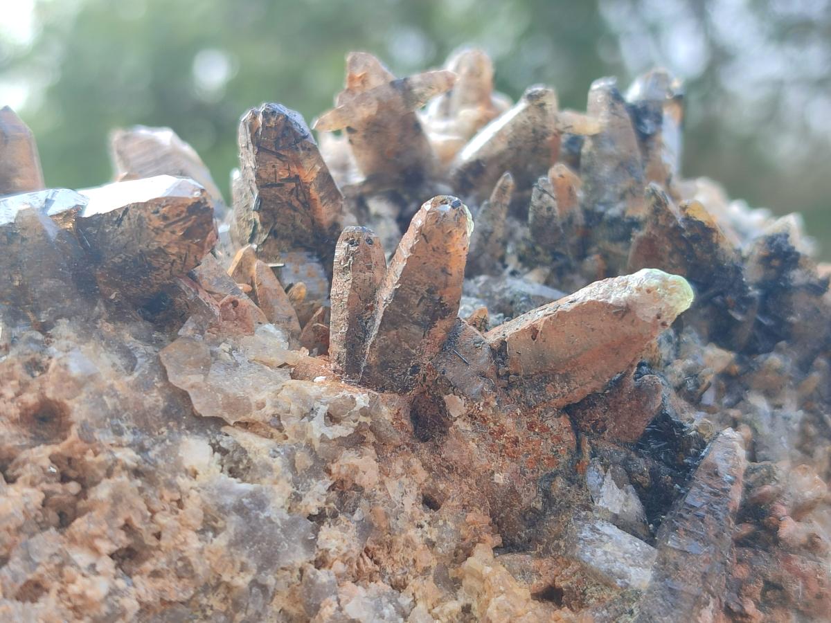 Natural Smokey Quartz Clusters with Associated Minerals x 4 From Erongo, Namibia