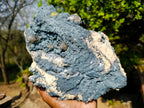 Natural Large Fibrous Foitite Specimen with Smokey Quartz on Feldspar x 1 From Erongo, Namibia