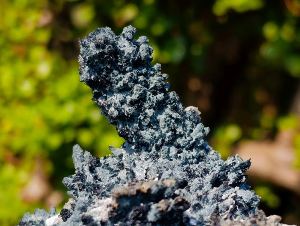 Natural Large Fibrous Foitite Specimen with Smokey Quartz on Feldspar x 1 From Erongo, Namibia