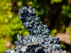 Natural Large Fibrous Foitite Specimen with Smokey Quartz on Feldspar x 1 From Erongo, Namibia