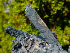 Natural Large Fibrous Foitite Specimen with Smokey Quartz on Feldspar x 1 From Erongo, Namibia