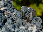 Natural Large Fibrous Foitite Specimen with Smokey Quartz on Feldspar x 1 From Erongo, Namibia