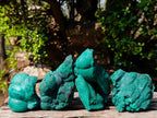 Natural Botryoidal Malachite Specimens x 4 From Congo