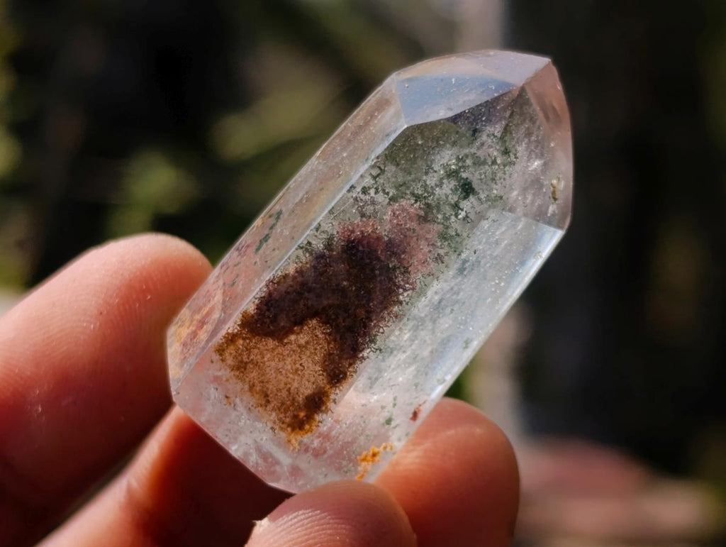Polished Chlorite Quartz Moss Crystals x 25 From Mandoto, Madagascar