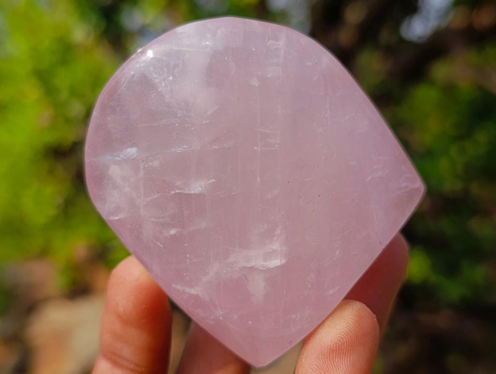 Polished Rose Quartz Standing Display Pieces x 12 From Zimbabwe