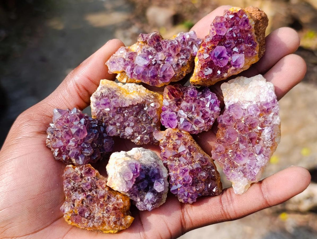 Natural Spirit Amethyst Clusters x 37 From Boekenhouthoek, South Africa