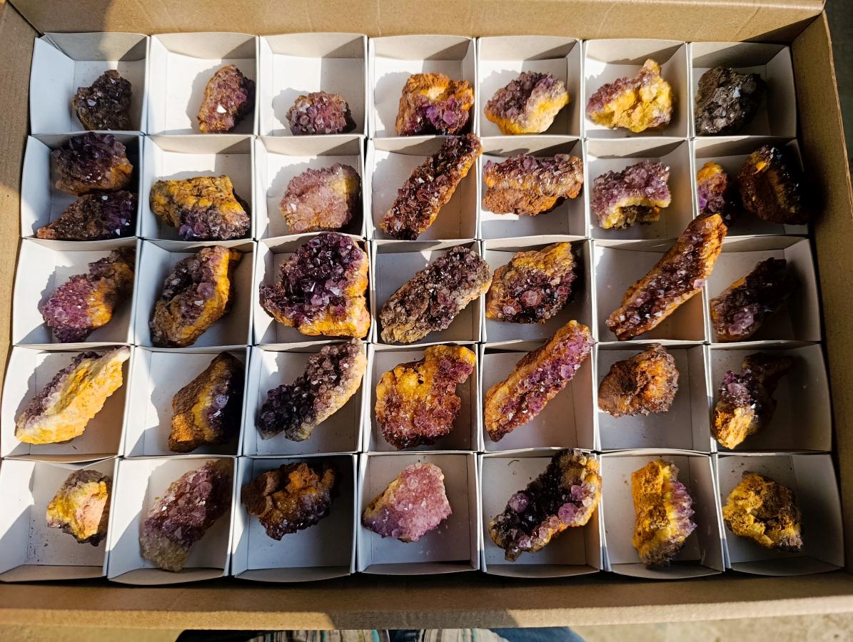 Natural Spirit Amethyst Clusters x 37 From Boekenhouthoek, South Africa