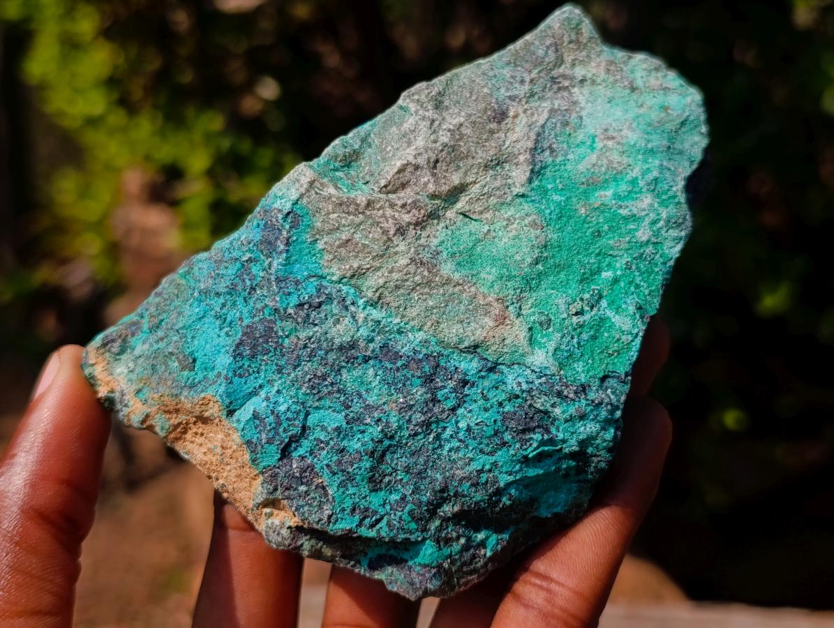 Natural Cobbed Shattuckite Specimens x 4 From Kaokoveld, Namibia