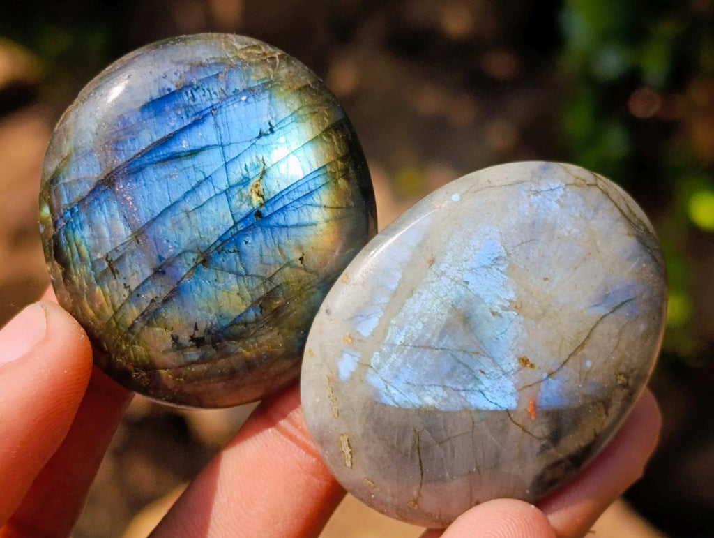 Polished Labradorite Palm Stones x 20 From Madagascar