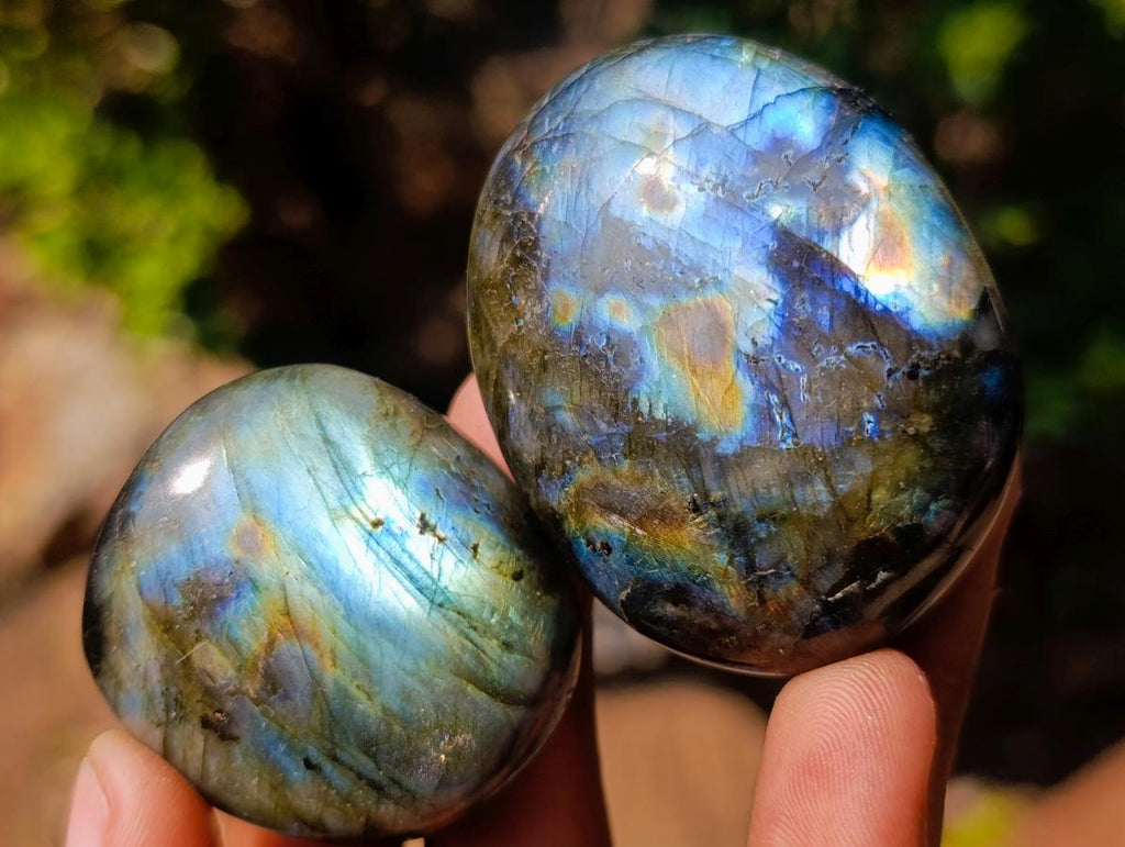 Polished Labradorite Palm Stones x 20 From Madagascar