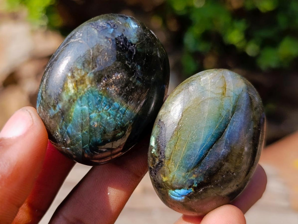 Polished Labradorite Palm Stones x 20 From Madagascar