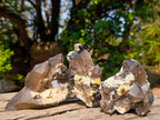 Natural Smokey Quartz Clusters with Associated Minerals x 12 From Erongo, Namibia