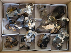 Natural Smokey Quartz Clusters with Associated Minerals x 12 From Erongo, Namibia