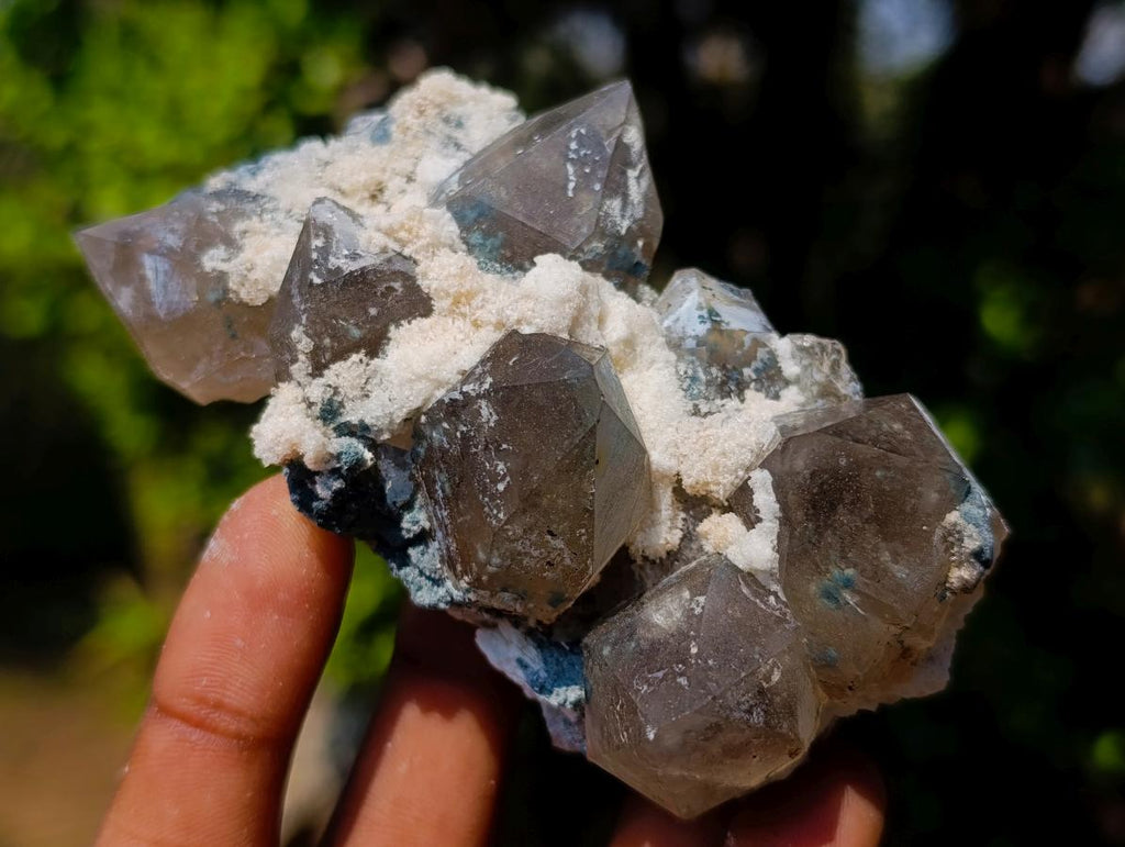 Natural Smokey Quartz Clusters with Associated Minerals x 12 From Erongo, Namibia
