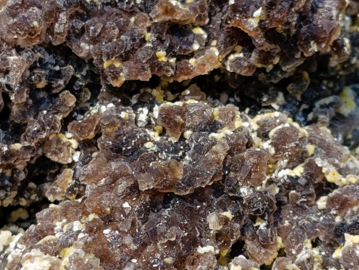 Natural XL Smokey Fluorite Specimen with Yellow Muscovite Mica x 1 From Erongo, Namibia