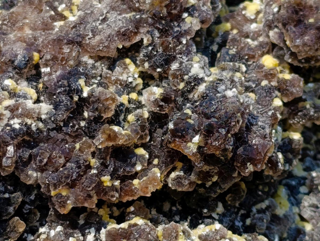 Natural XL Smokey Fluorite Specimen with Yellow Muscovite Mica x 1 From Erongo, Namibia